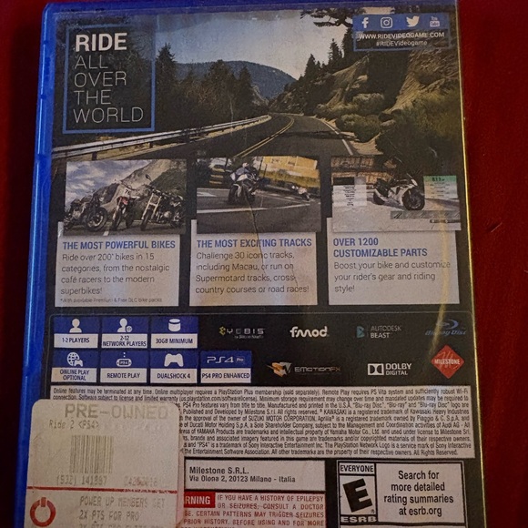 PS4 Ride 2 Day One Edition - Blue - Picture 2 of 2